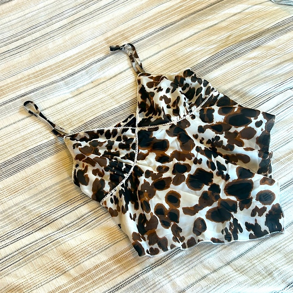 COW PRINT STRING TANK